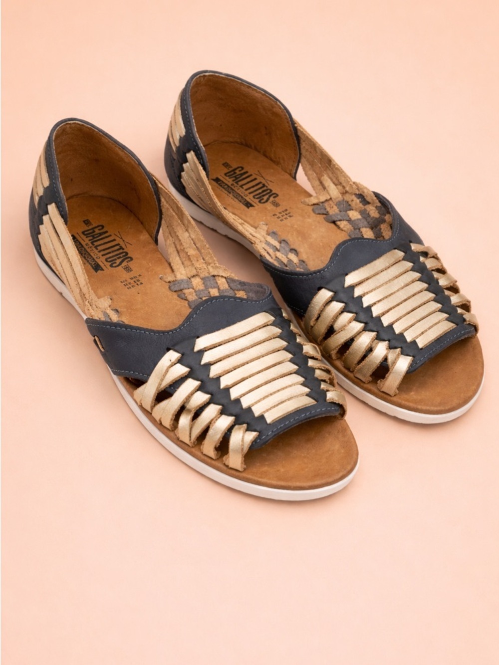 GALLITOS MEXICAN LEATHER HUARACHE SANDALS